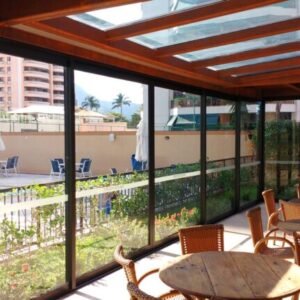 Pergolado aço corten Barra da tijuca