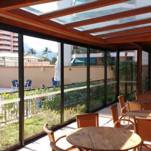 Pergolado aço corten Barra da tijuca